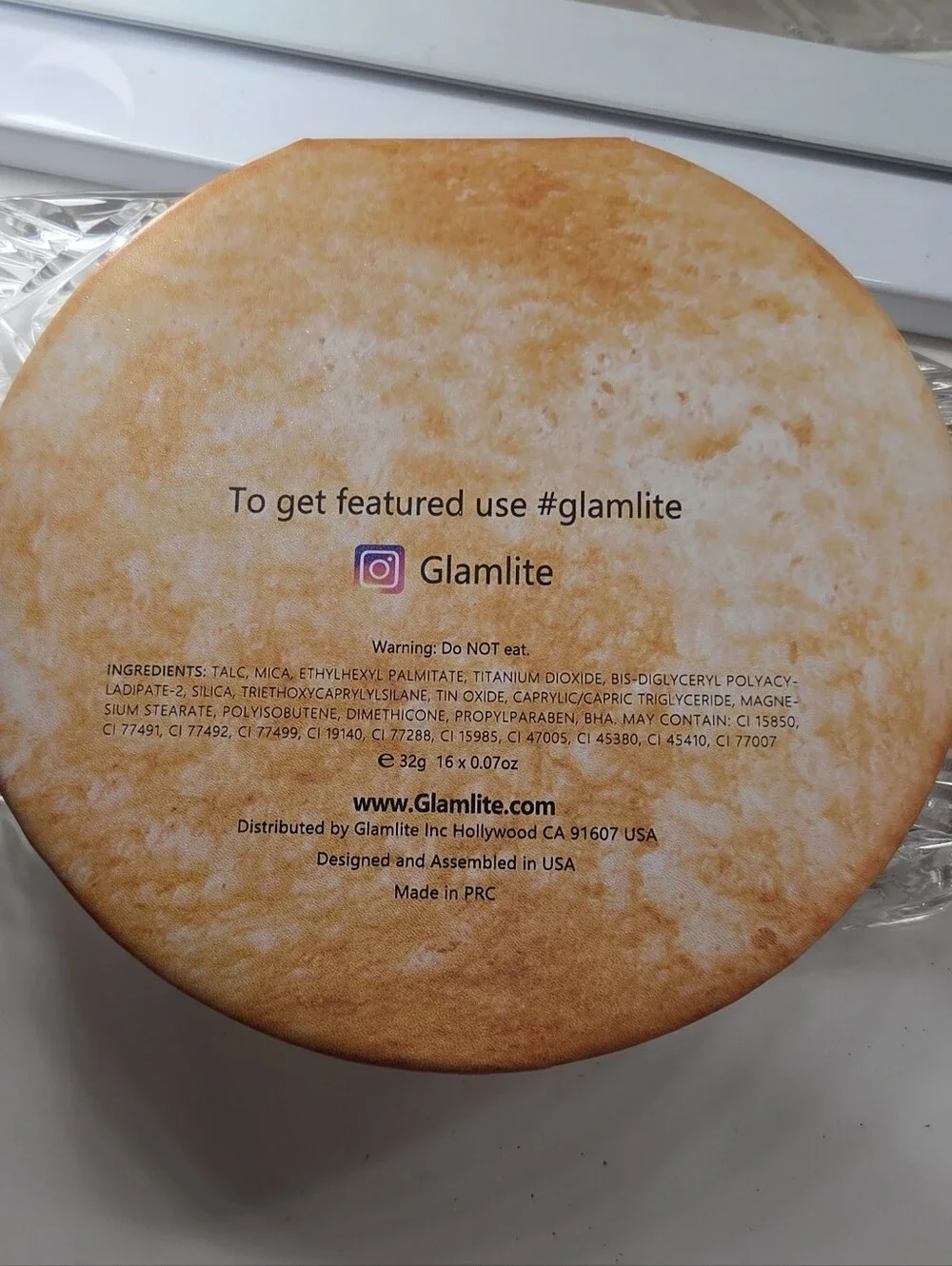 GLAMLITE BURGER EYESHADOW PALETTE WITH ORIGINAL BOX